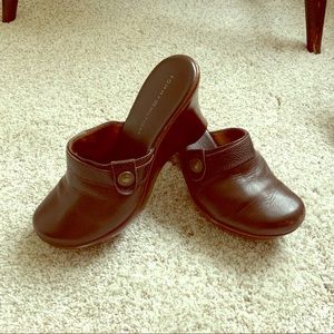 Tommy Hilfiger Brown Wedge Clogs 6M